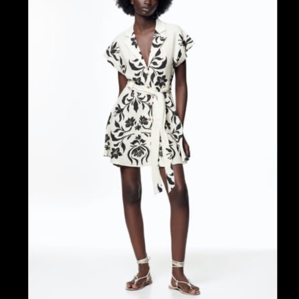 Zara short belted dress